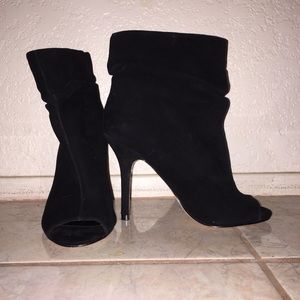 Peep Toe Ankle Boots